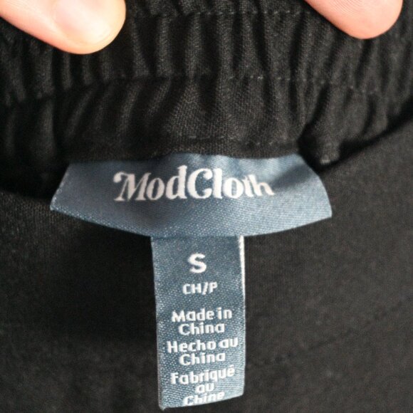 ModCloth Black Midi Skirt – Size S – Retro Swing Style - Picture 7 of 12